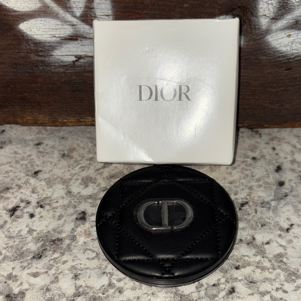 New in Box Parfums Christian Dior Black Quilted Compact Mirror
